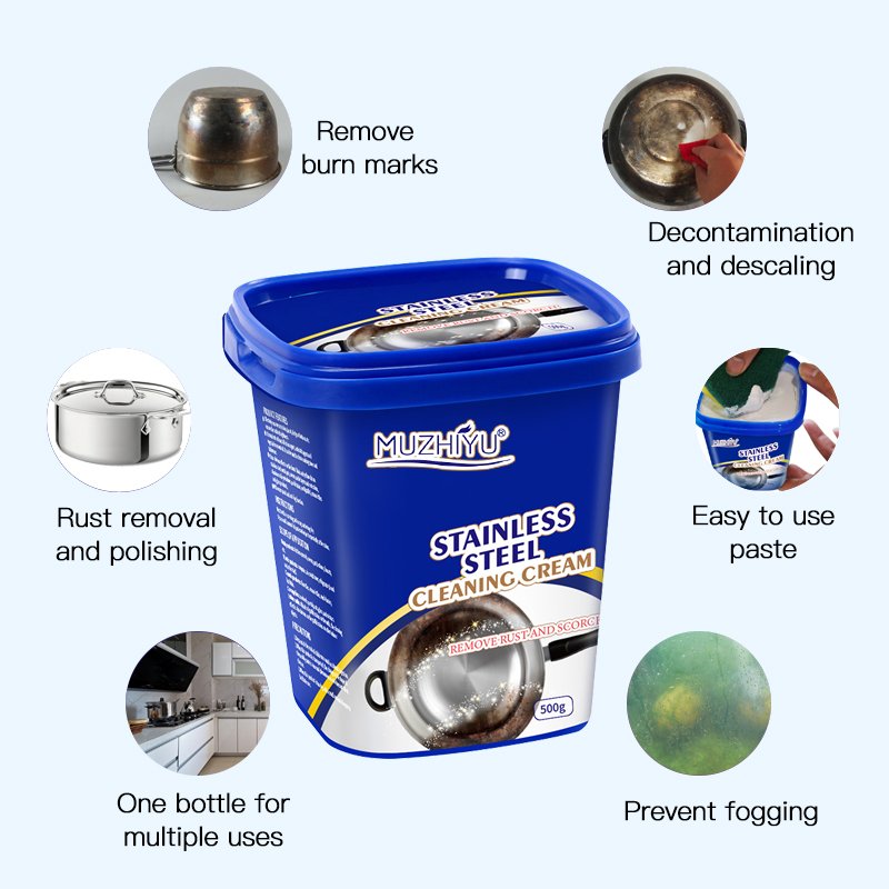 best selling stainless steel cleaning paste cookware cleaner cream