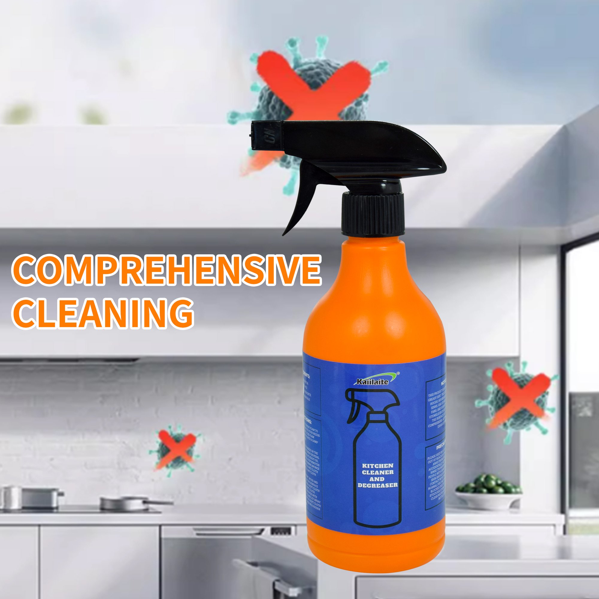Kitchen Cleaner Spray Foam Oven Grease Grease Cleaning Tool Liquid Ingredients Oil Stain Removal Oven Kitchen Cleaner Products