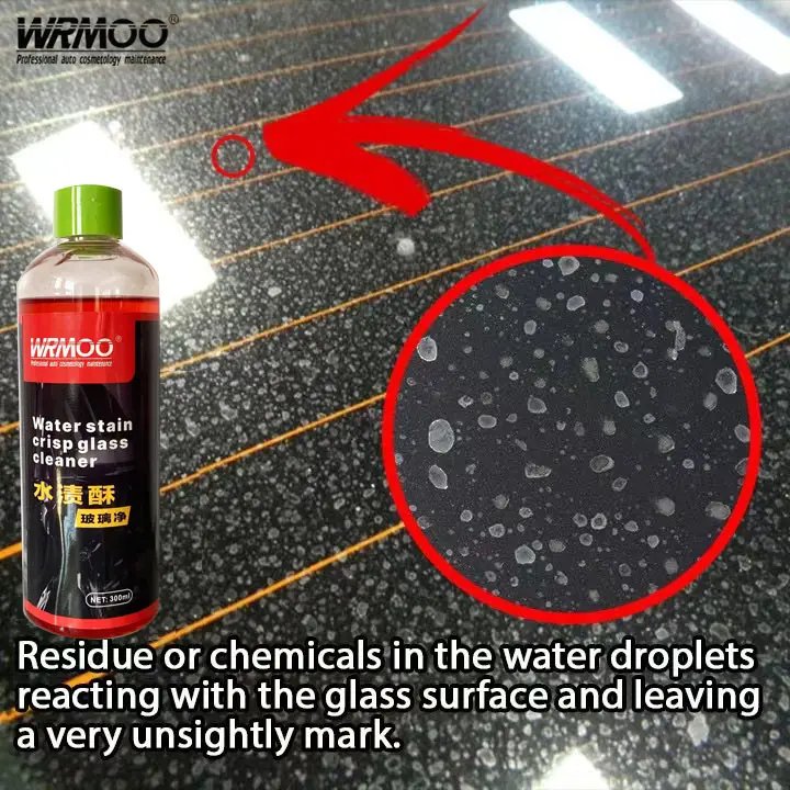 remove glass oil cleaner removal watermark Glass water stain remover