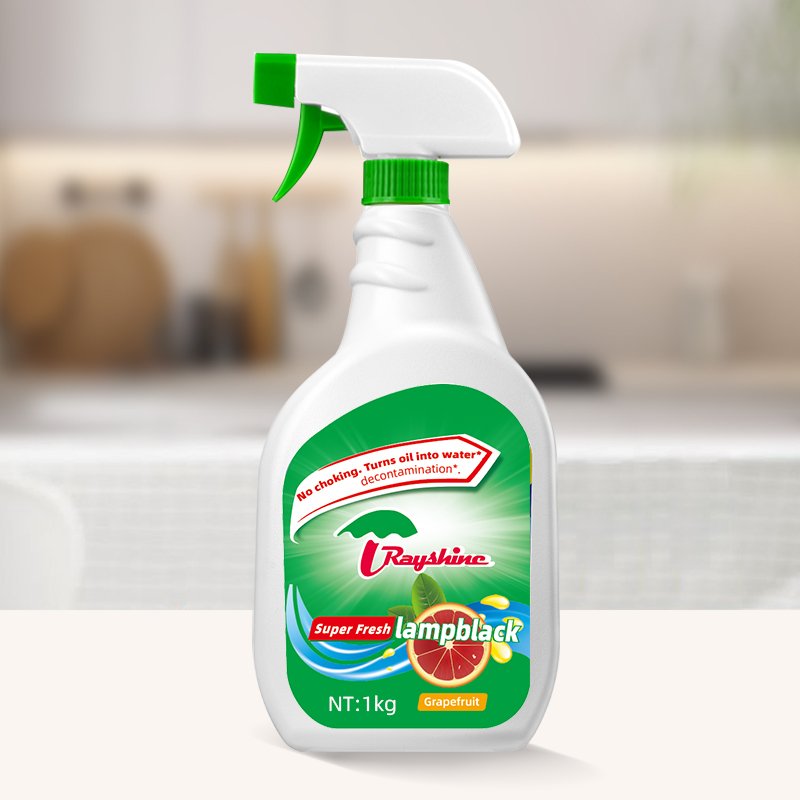 Rayshine wholesale home clean Grapefruit fragrance oil grease stains remover for kitchen Bathroom cleaning Detergent1 kg/ bottle
