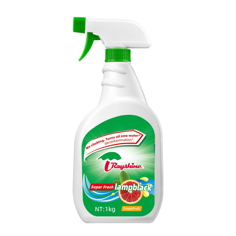 Rayshine wholesale home clean Grapefruit fragrance oil grease stains remover for kitchen Bathroom cleaning Detergent1 kg/ bottle