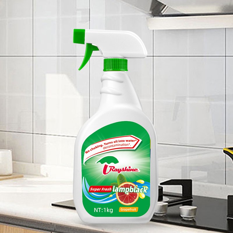 Rayshine wholesale home clean Grapefruit fragrance oil grease stains remover for kitchen Bathroom cleaning Detergent1 kg/ bottle