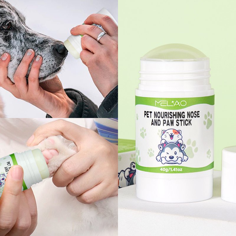 MELAO Balm to Moisturize and Condition Pet Skin on Paws Nails Nose Elbows and Wrinkles Pet Nourishing Nose and Paw Stick