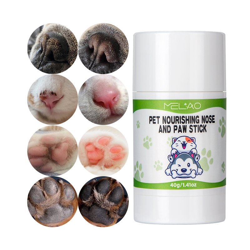 MELAO Balm to Moisturize and Condition Pet Skin on Paws Nails Nose Elbows and Wrinkles Pet Nourishing Nose and Paw Stick