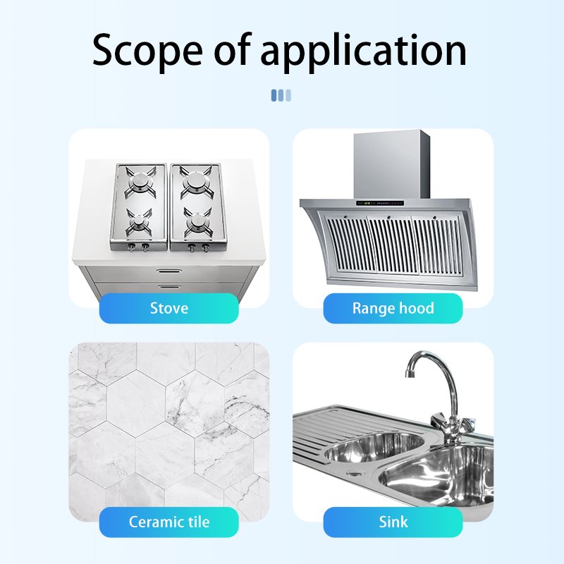 Hot Sale kitchen bubble cleaner microwave Oven Grill And Cookware Cleaner Cleaning Kitchen Stainless Steel Cleaner And Polish