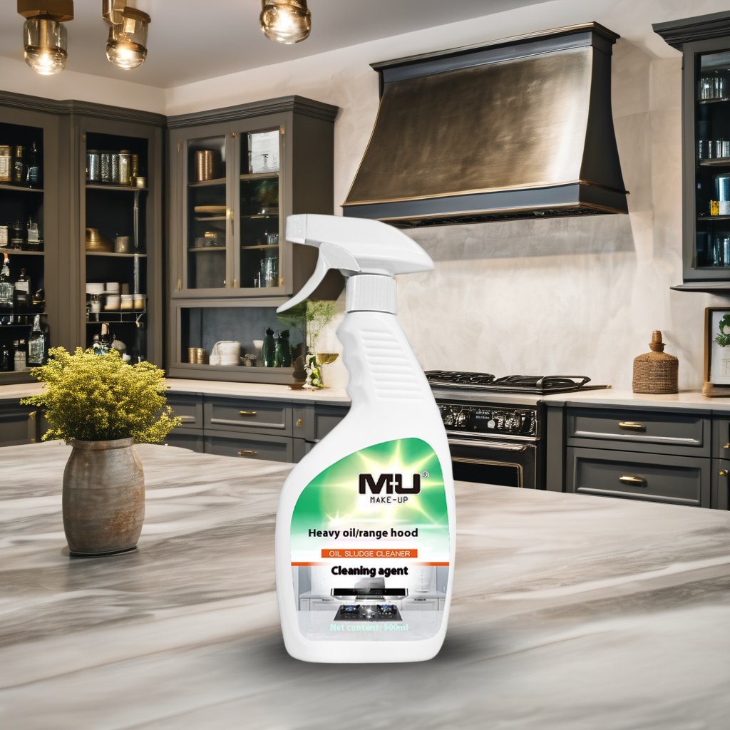 Make-Up 500ml Strong Grease Removal Range Hood Cleaning Oil Stain Spray Liquid Kitchen Grease Cleaner
