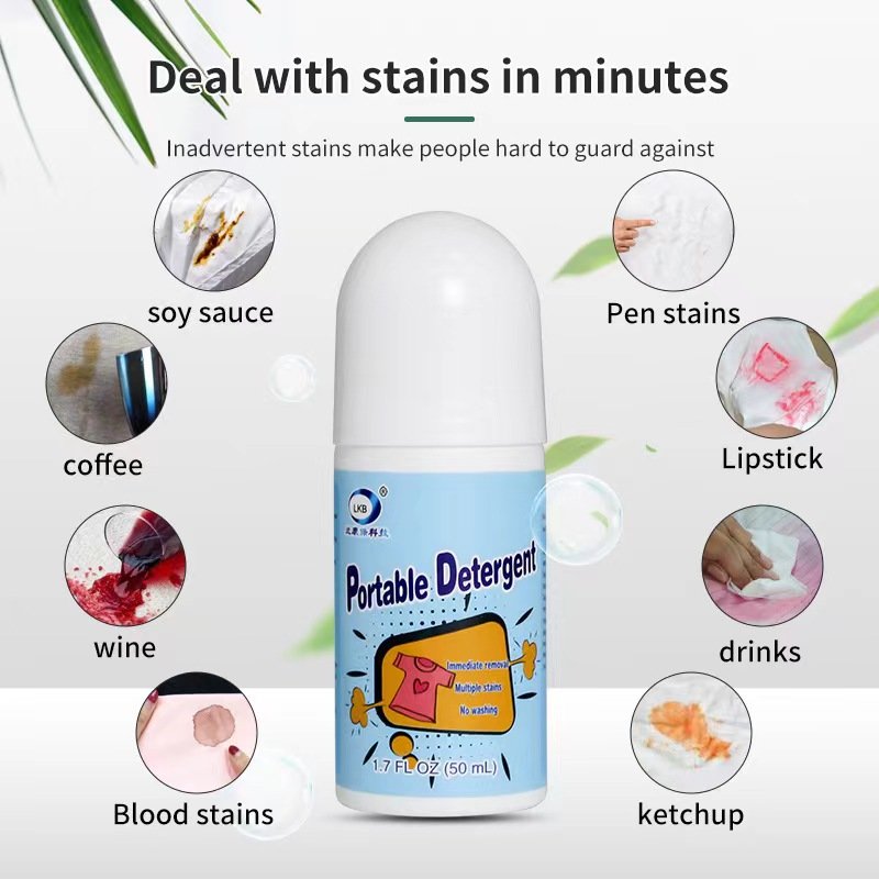New Trending Clothing Stain Remover Portable Instant Stain Removal Decontamination Pen No-wash Roller-ball Cleaner For Clothes