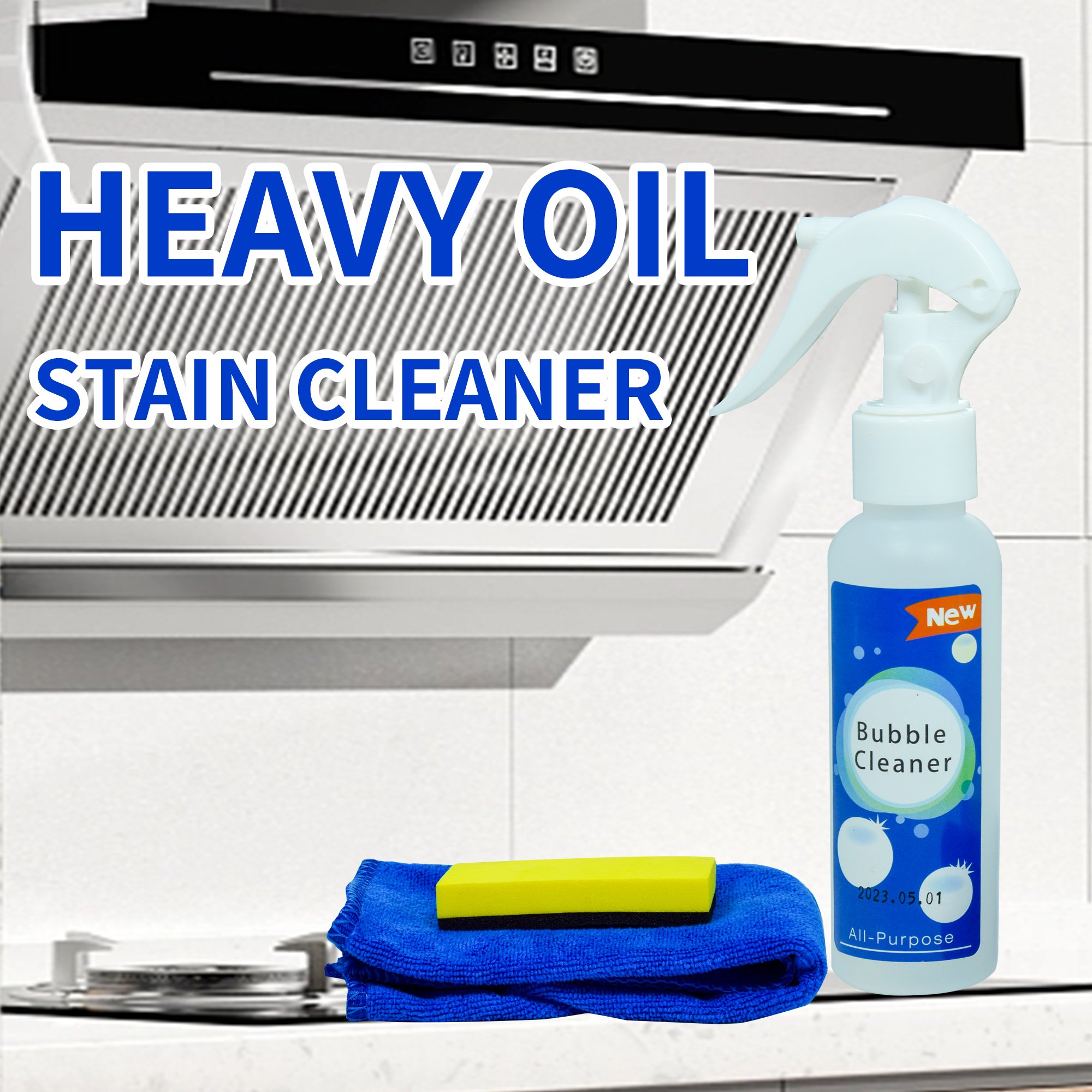 OEM Kitchen Bubble Cleaner Spray Set Hot Sale Fabric Dry Cleaning Liquid No-Rinse Household Stain Remover Oil Stain Cleaners
