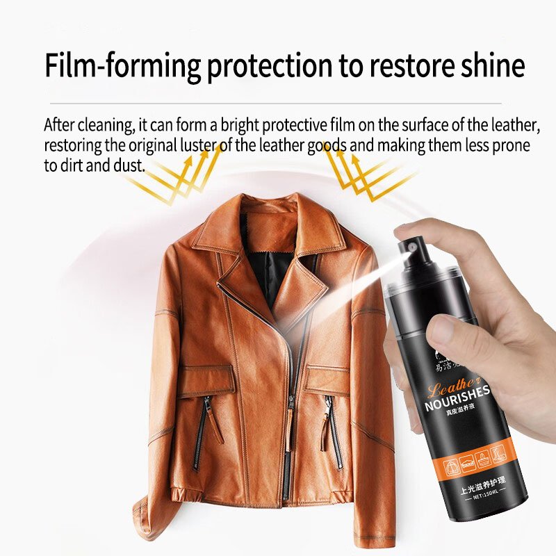 Luxury leather cleaner spray Leather Care polish 150ml for Leather Sofa Bag Shoe