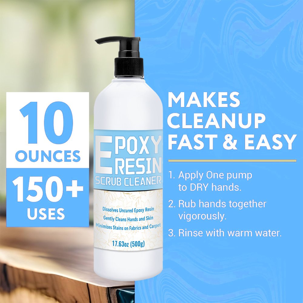 TIMESRUI Magical Epoxy Resin Scrub Cleaner Alcohol-free Natural Hand Wash & Cleaner for Resin Glue Ink & Oil Paint Removal