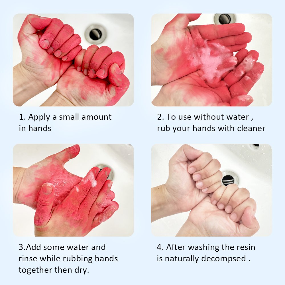 TIMESRUI Magical Epoxy Resin Scrub Cleaner Alcohol-free Natural Hand Wash & Cleaner for Resin Glue Ink & Oil Paint Removal