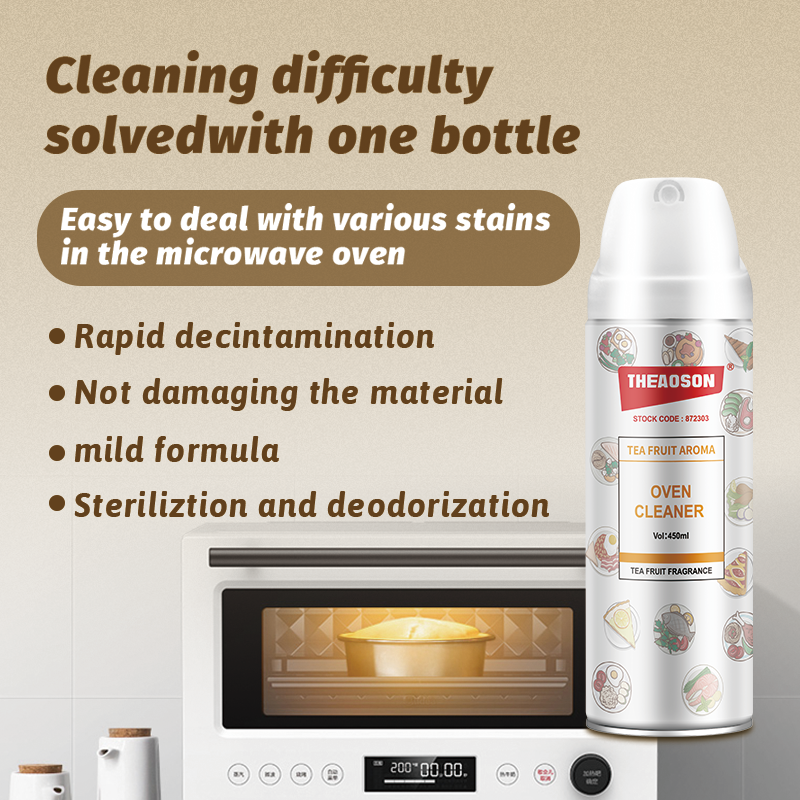 THEAOSON 200ML OEM Oven Cleaner Stubborn Removing Detergent Kitchen Oil Stain Cleaner Foam Spray Fresh Scent