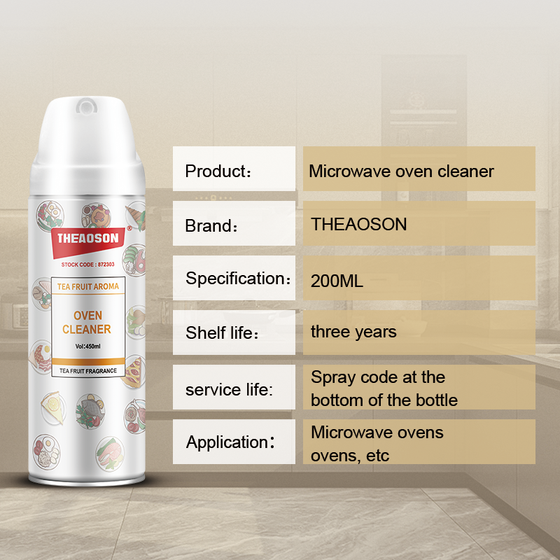 THEAOSON 200ML OEM Oven Cleaner Stubborn Removing Detergent Kitchen Oil Stain Cleaner Foam Spray Fresh Scent