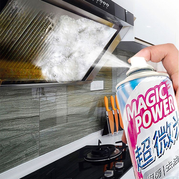 Kitchen cleaning chemicals Remove oil mousse spray eco friendly stain remover cleaning products