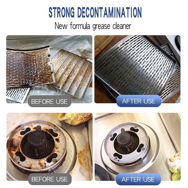 Kitchen cleaning chemicals Remove oil mousse spray eco friendly stain remover cleaning products