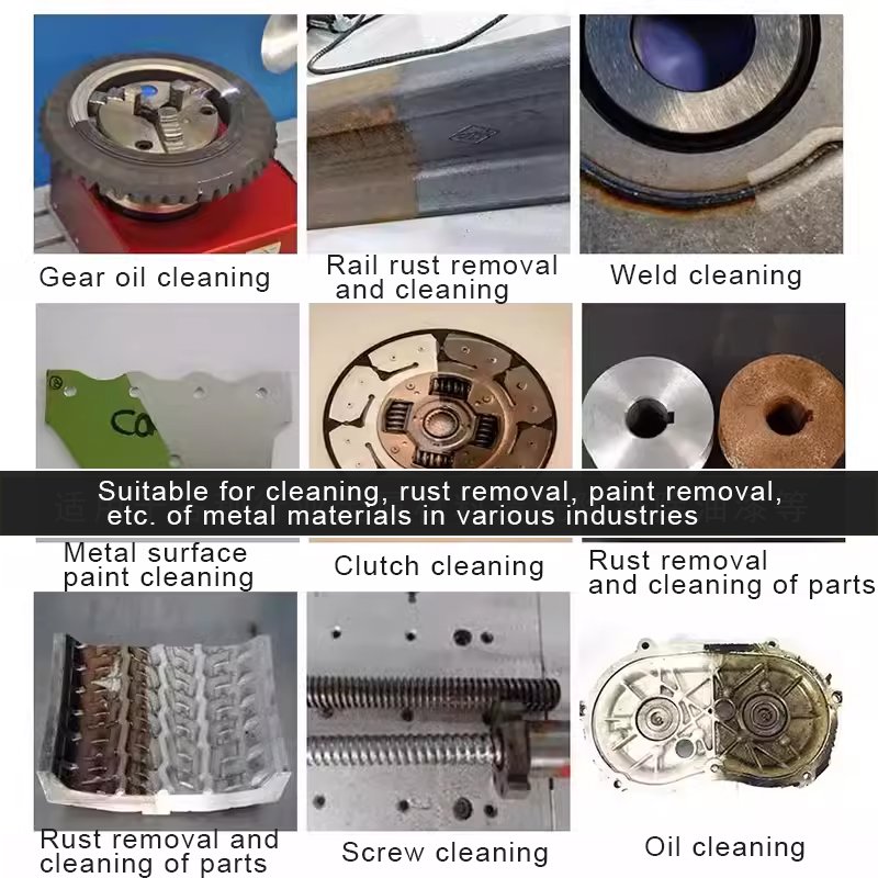 Easy Operation 1500W 2000W 3000W Small Portable Metal Laser Cleaner Rust Removal Fiber Laser Cleaning Machine