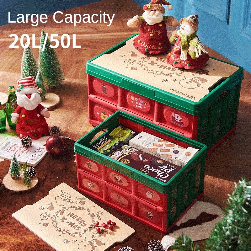 Hot Seller New Christmas PP Folding Storage Box Outdoor Portable Camping Tent Camping Folding Box