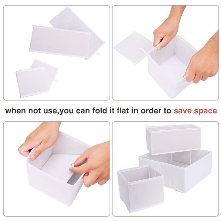 8 Piece Set Drawer Organizer Clothes Household Fabric Box All Colour Underwear Storage Other Home Storage & Organization