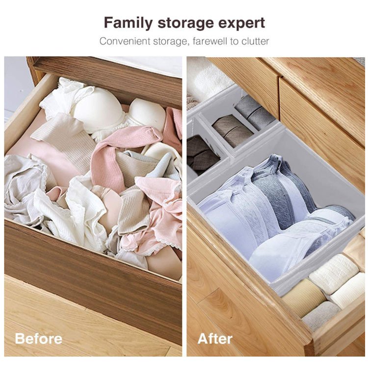 8 Piece Set Drawer Organizer Clothes Household Fabric Box All Colour Underwear Storage Other Home Storage & Organization