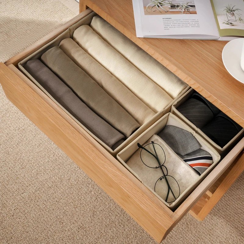 T-shirt Clothes Storage Box Underwear Bra Socks Cabinet Drawer Organizer Pants Storage Basket Wardrobe Clothing Finishing Box