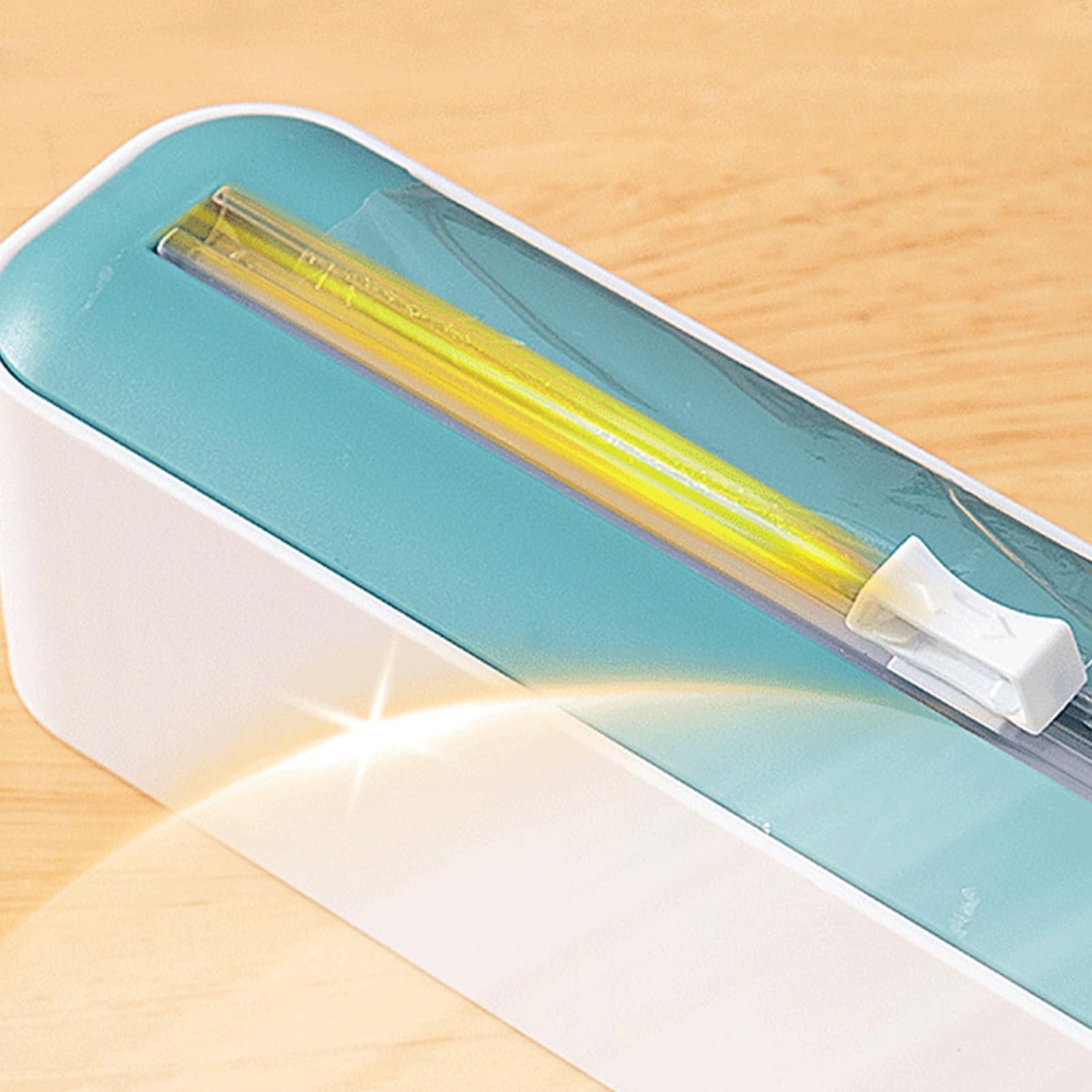 Modern Design Kitchen Accessories 2 In 1 Food Film Dispenser Wrap Dispenser With Cutter Storage Box