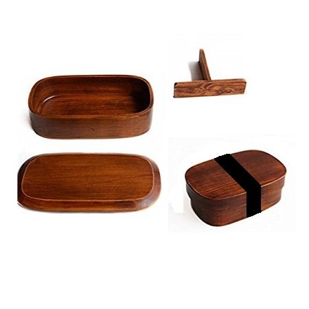 Latest Design Wooden 2 Tiers Lunch Box With 3 Compartment Wooden Bento Box For Hotel Kitchen Food Storage