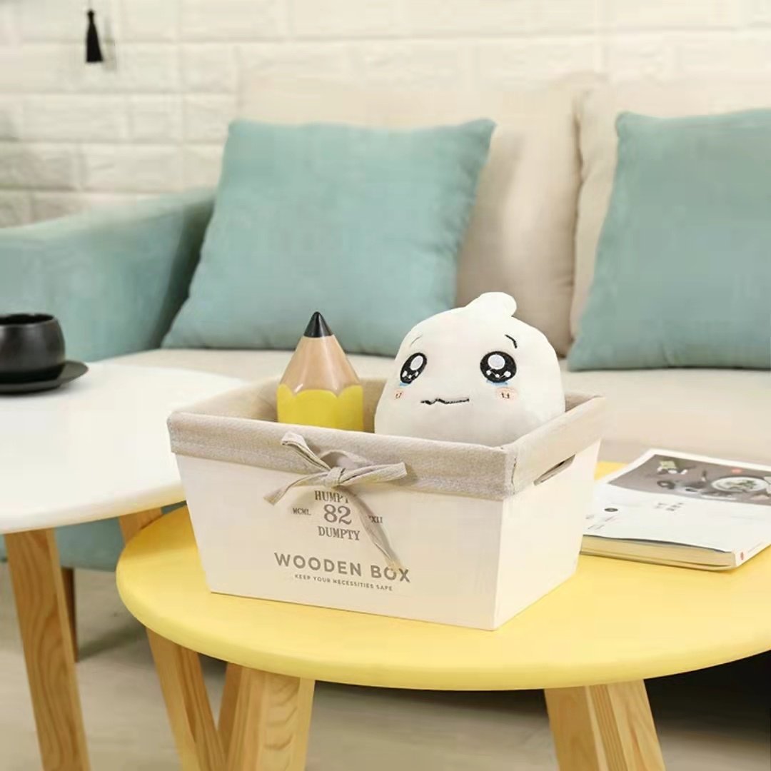 Factory customized new wooden desk storage box spare parts storage basket