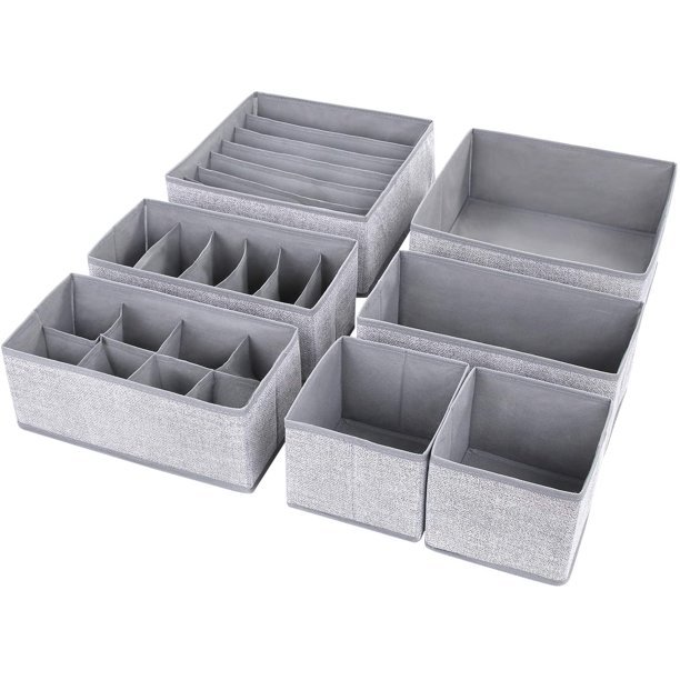 Dresser Drawer Organizer Storage Box Closet Cube Bins Containers Divider Foldable Cloth Fabric Clothing Organizer YM 30-45days