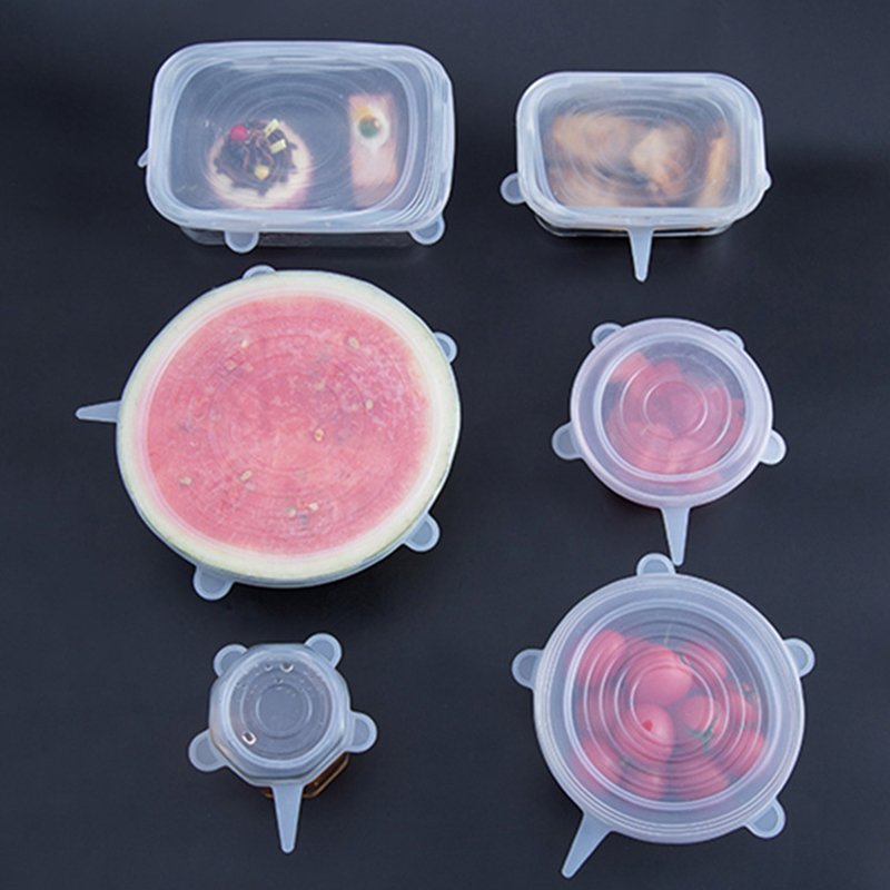 6 Different Sizes Silicone Lids 100% Safe Food Grade Silicone to Meet Most Container, Microwave Cover for Food Storage