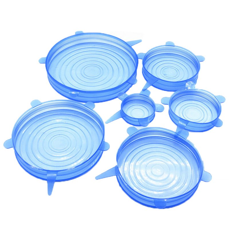 6 Different Sizes Silicone Lids 100% Safe Food Grade Silicone to Meet Most Container, Microwave Cover for Food Storage