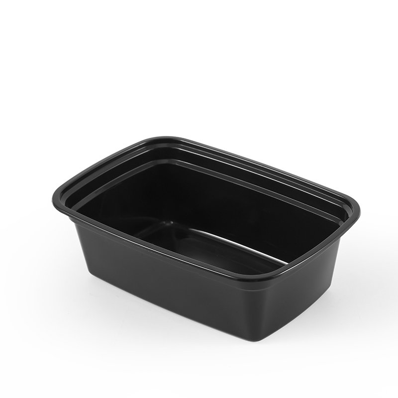 Plastic Food Container Disposable Microwavable Food Storage Meal Prep Containers 25oz 33oz 42oz 50oz Plastic Lunch Box Rectangle
