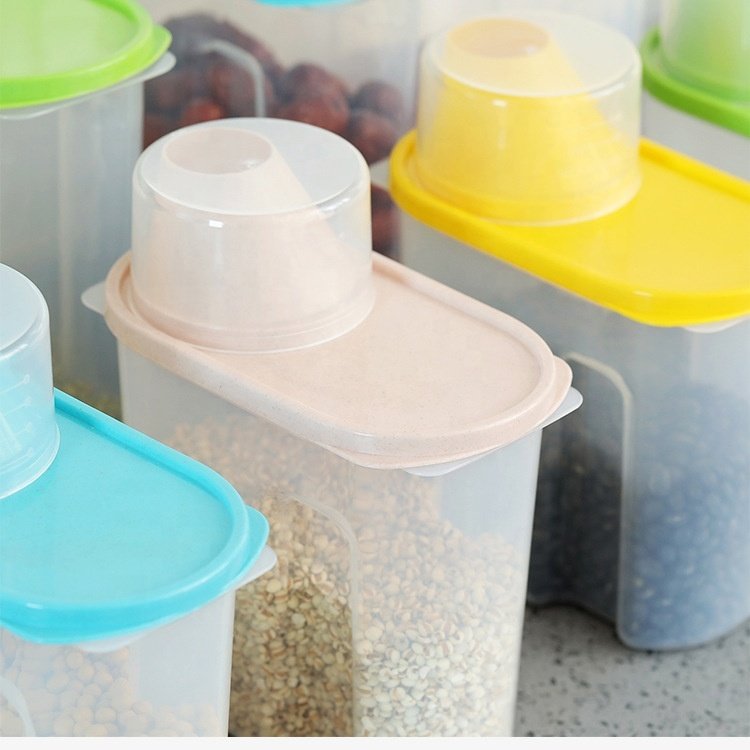 Wholesale plastic moisture-proof sealed food and grain storage box Cereal Grain Bean Rice Storage Container Box