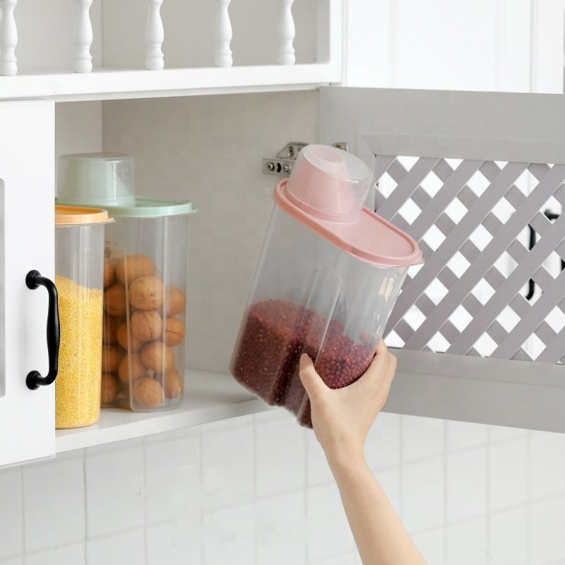 Wholesale plastic moisture-proof sealed food and grain storage box Cereal Grain Bean Rice Storage Container Box