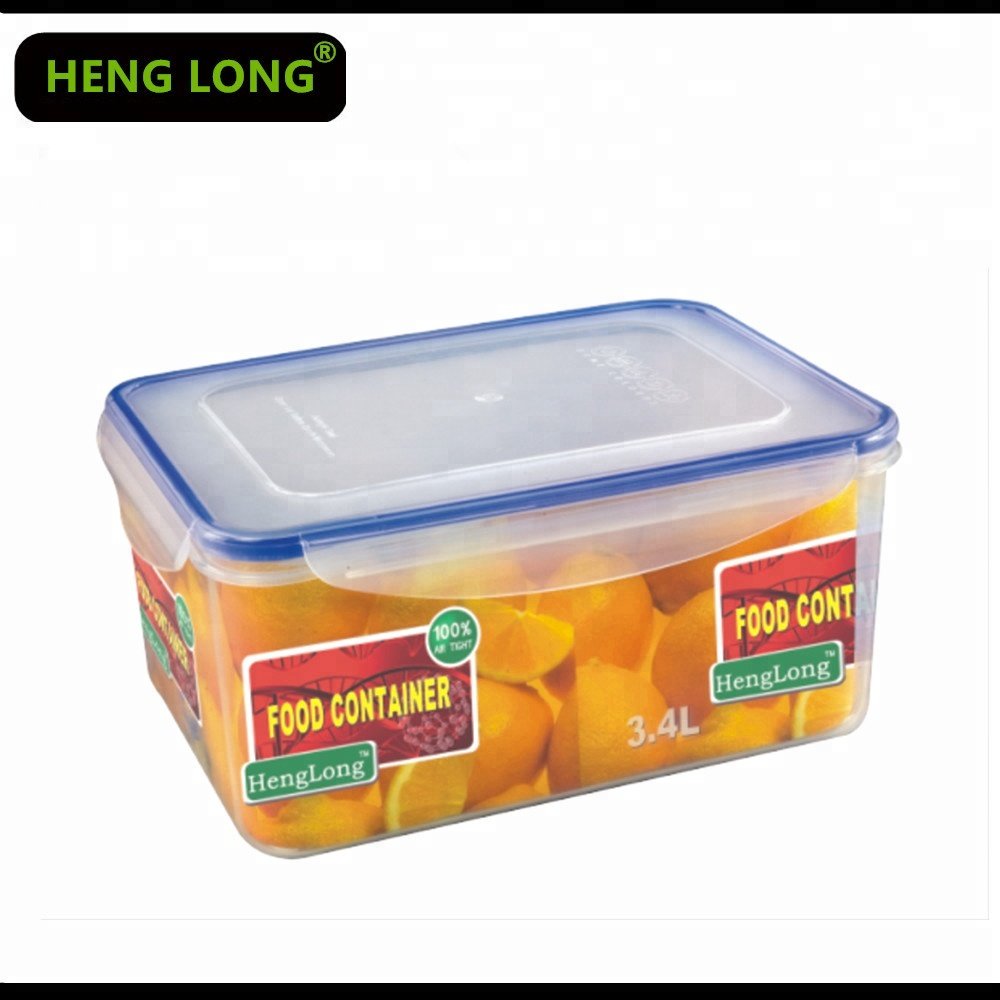 3.9L BPA Fee Leafproof Square Shape Airtight Bread Container Food Storage Container