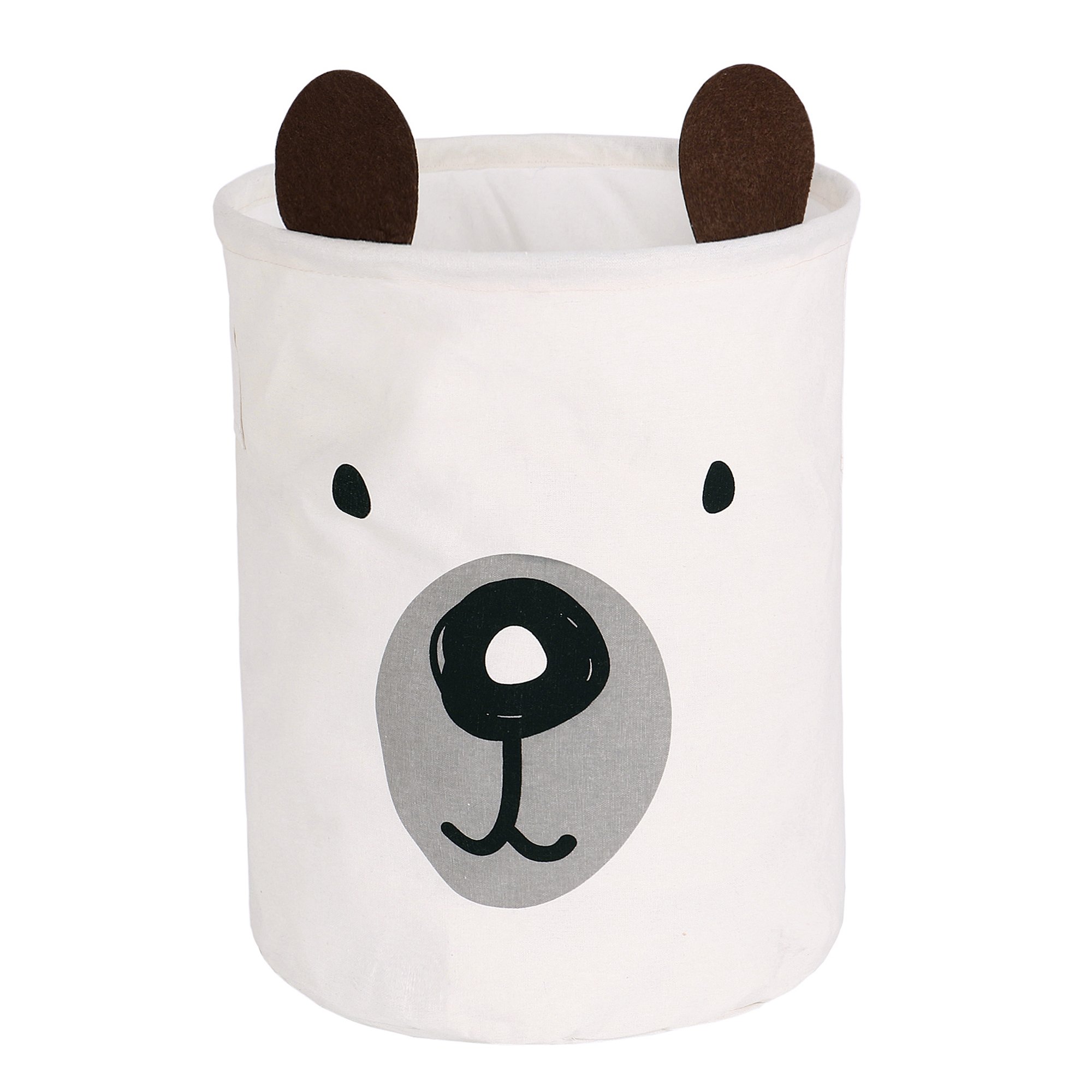 Cartoon print laundry storage basket waterproof cloth boxes for storage with rope foldable storage box with lid