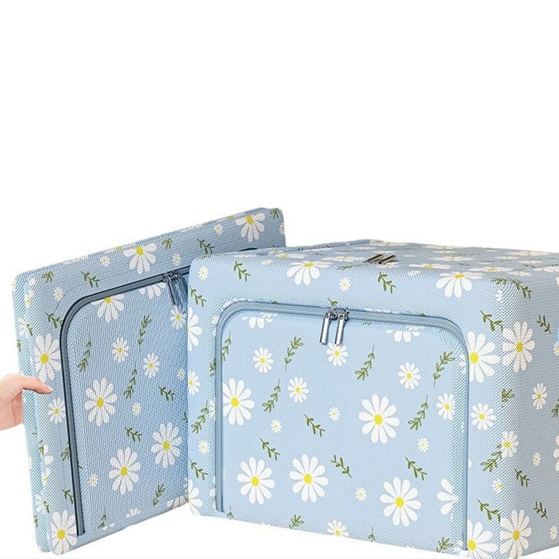 reliable quality fresh flower design dust moisture quilt bedroom clothing storage box