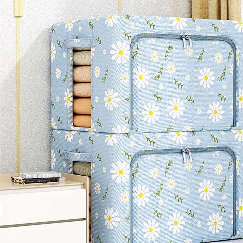 reliable quality fresh flower design dust moisture quilt bedroom clothing storage box