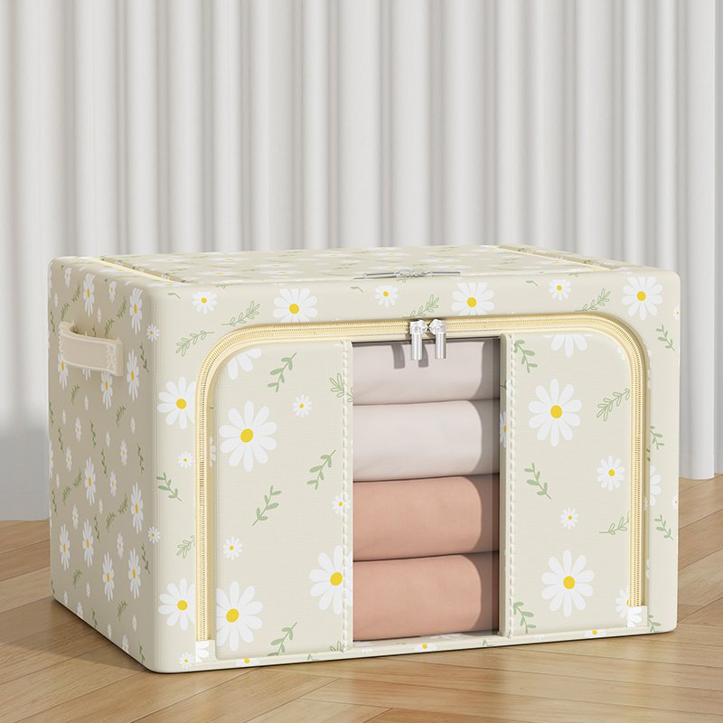 reliable quality fresh flower design dust moisture quilt bedroom clothing storage box