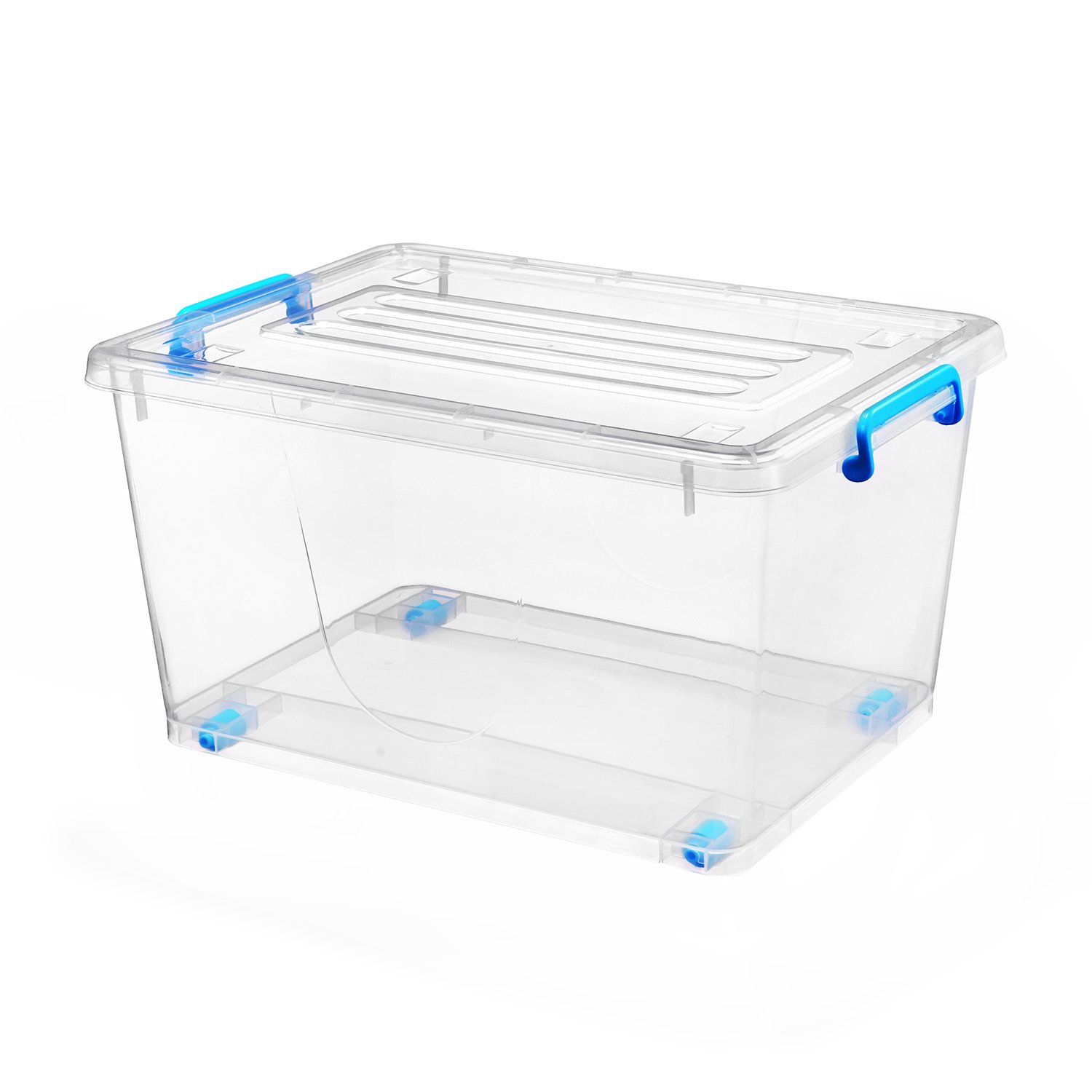 Modern 42L PP transparent clear storage boxes