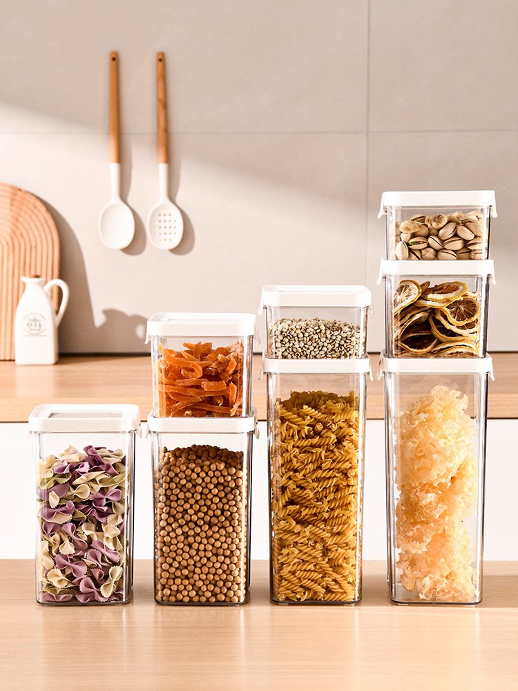 Customizable food-grade sealed tank Grain Kitchen Plastic Cereal Containers Airtight Food Plastic Storage Containers