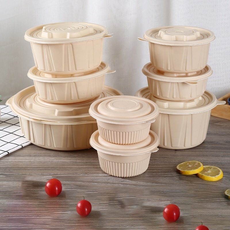 Environmental Friendly Corn Starch Food Storage Container Disposable Bowl Storage Boxes & Bins Square