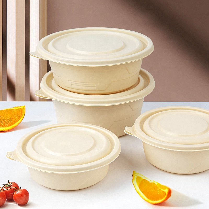 Environmental Friendly Corn Starch Food Storage Container Disposable Bowl Storage Boxes & Bins Square