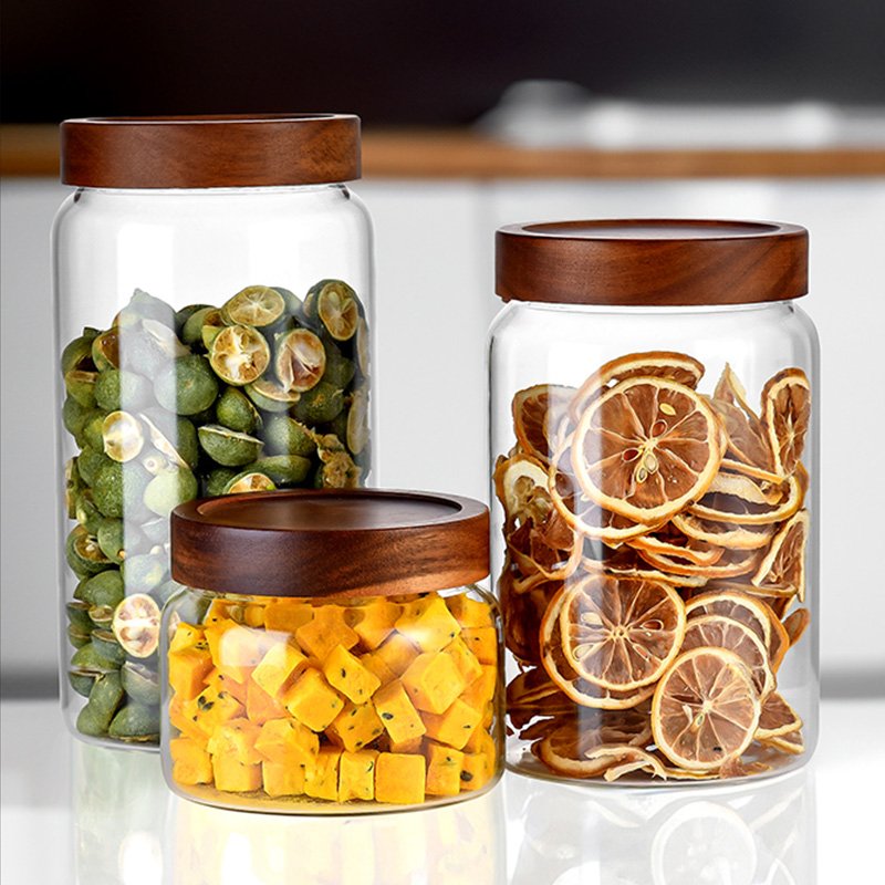 Wholesale Spot High Borosilicate 850ml 1100ml 1500ml 2000ml 2500ml airtight food storage containers with lids