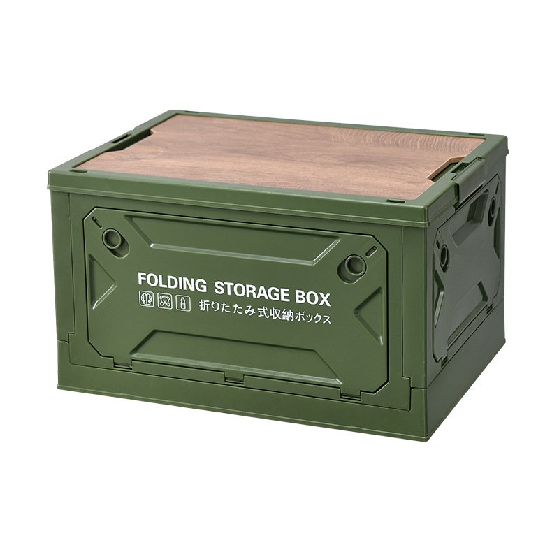 Foldable and Thickened Large Capacity Car Storage Box for Camping Outdoor Car Trunk Plastic Organizing Container