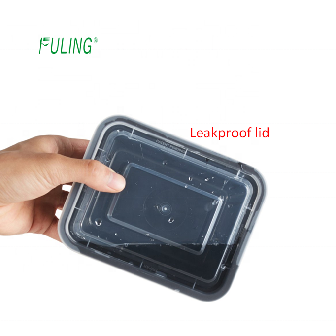 China biggest manufacturer custom rectangle takeaway food storage meal prep containers with lids