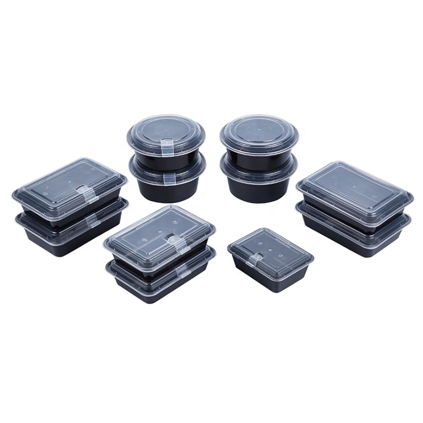 China biggest manufacturer custom rectangle takeaway food storage meal prep containers with lids