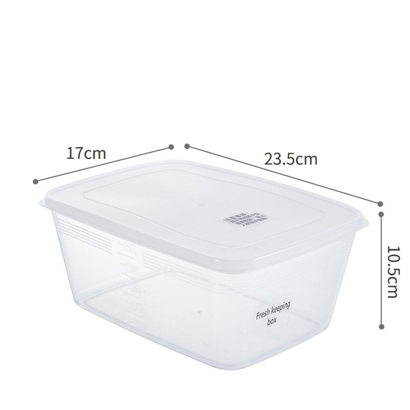 Aoniu Food Grade Refrigerator Crisper Kitchen Food Refrigerator Storage Box Food Storage Container