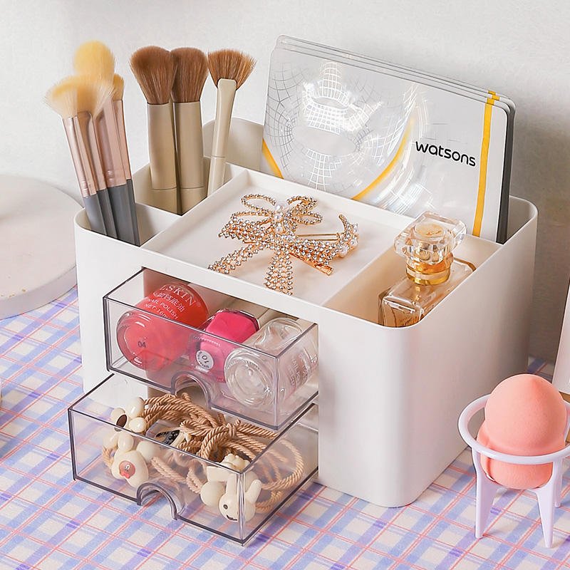 Factory Price Cosmetic Brush Pen Holder Stationery Organizer Desk Office Storage Box