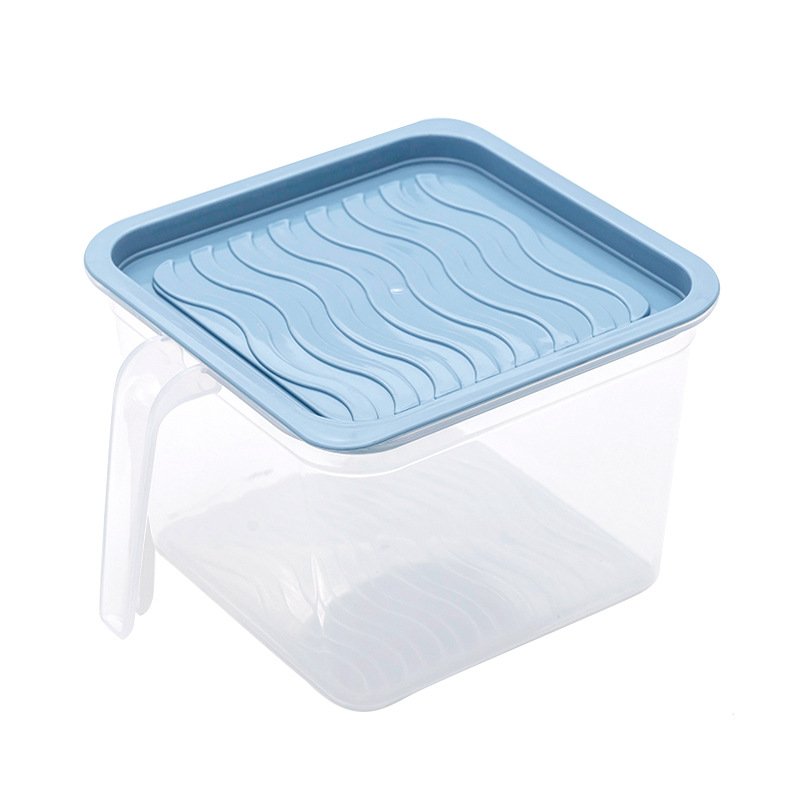 Choice Fun kitchen essentials Plastic Pet Lid Food Storage Box & Bins Fridge Refrigerator Container Organizer With Handle For K