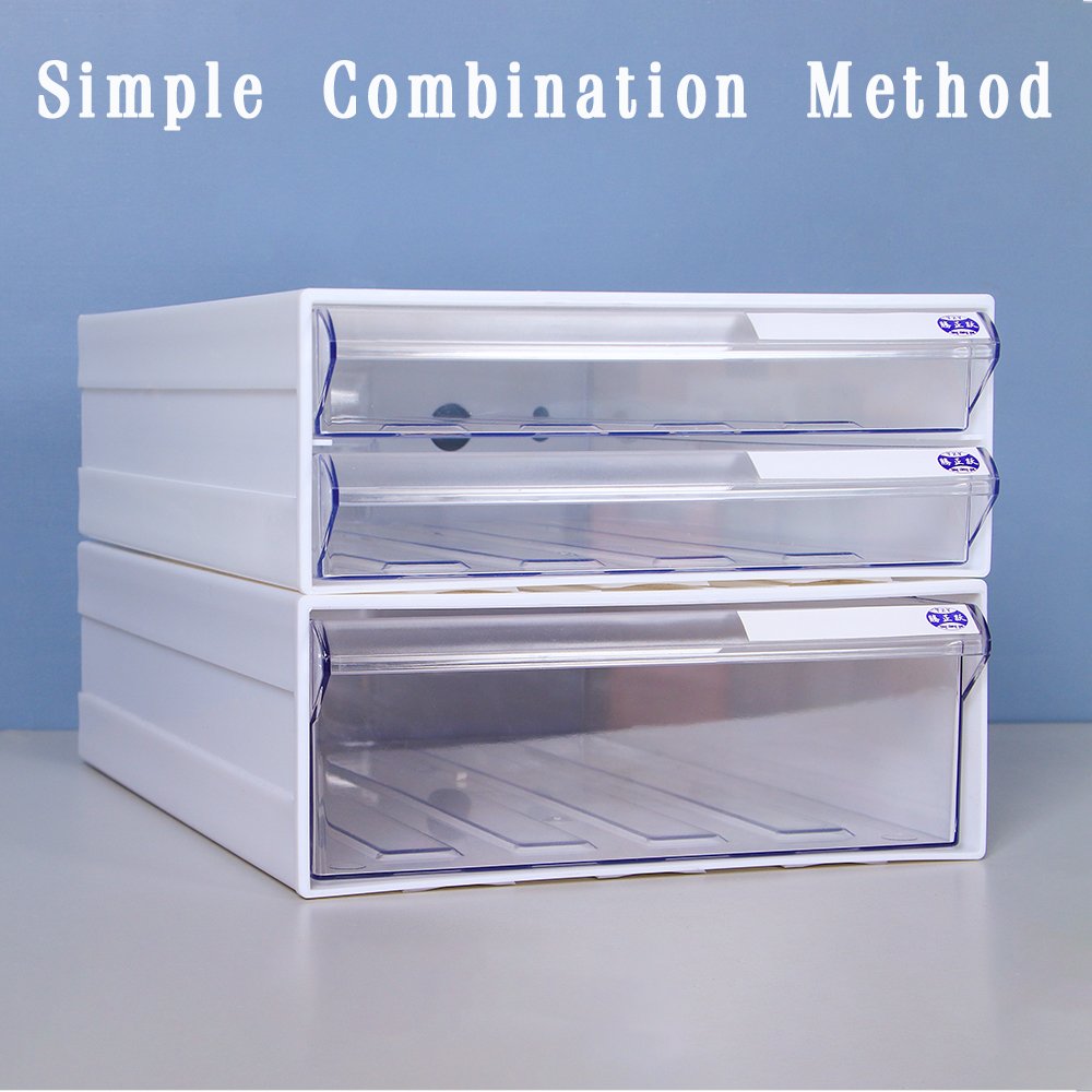 Hot-Selling Desktop Multi-Layer Waterproof Document Organizer Box Plastic Document A4 paper storage box